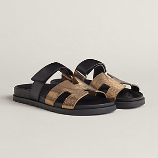 Hermes☆Men's サンダル Sandales Infra Noir_パリ発 Infra sandal | Hermès Mainland China